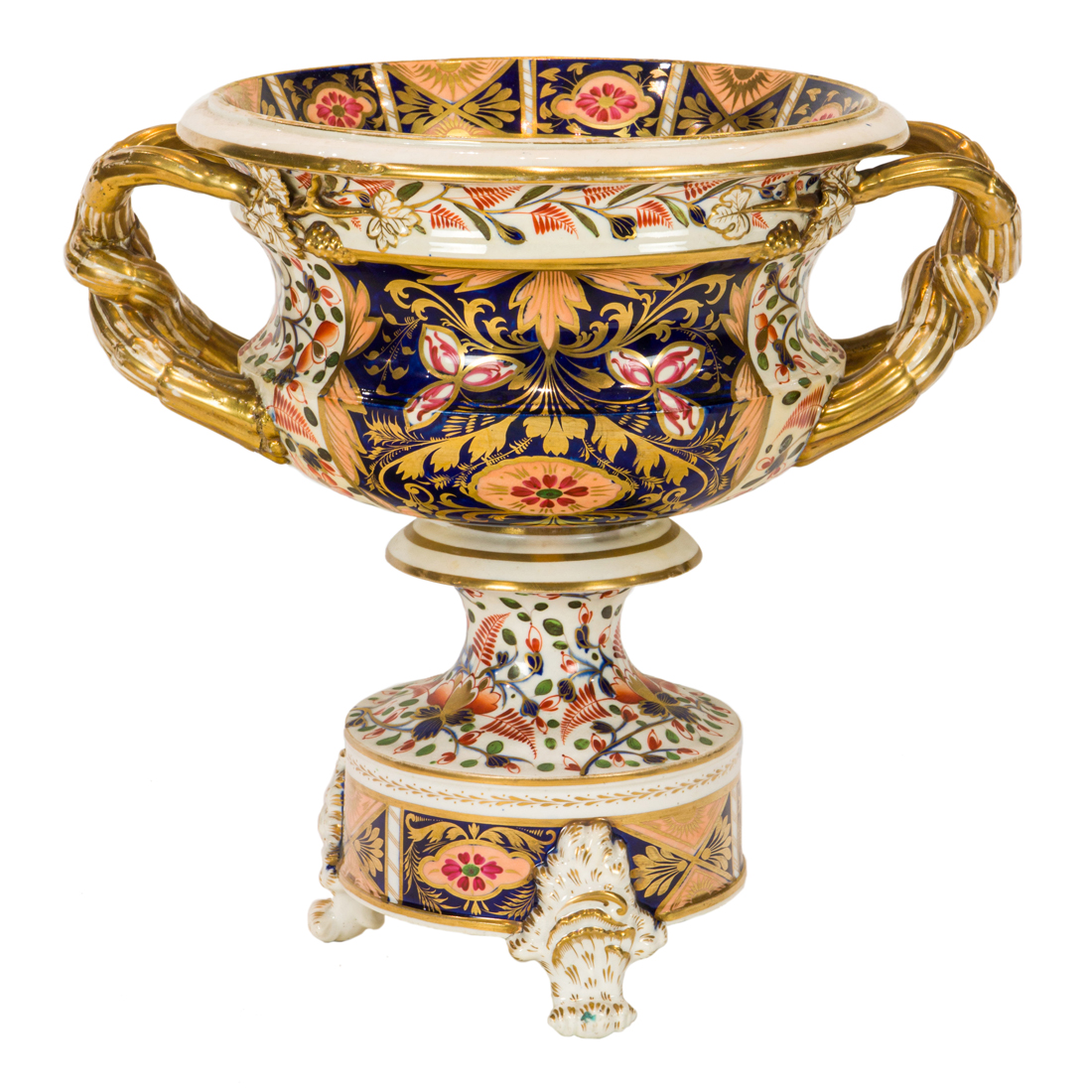 A LARGE DERBY PORCELAIN TWO HANDLED 3a1668