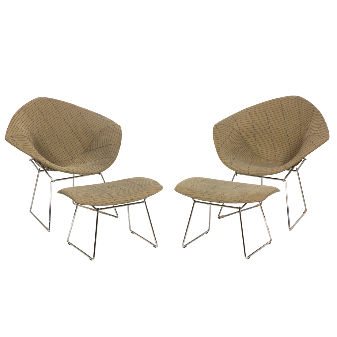 HARRY BERTOIA DIAMOND CHAIRS WITH 3a17df