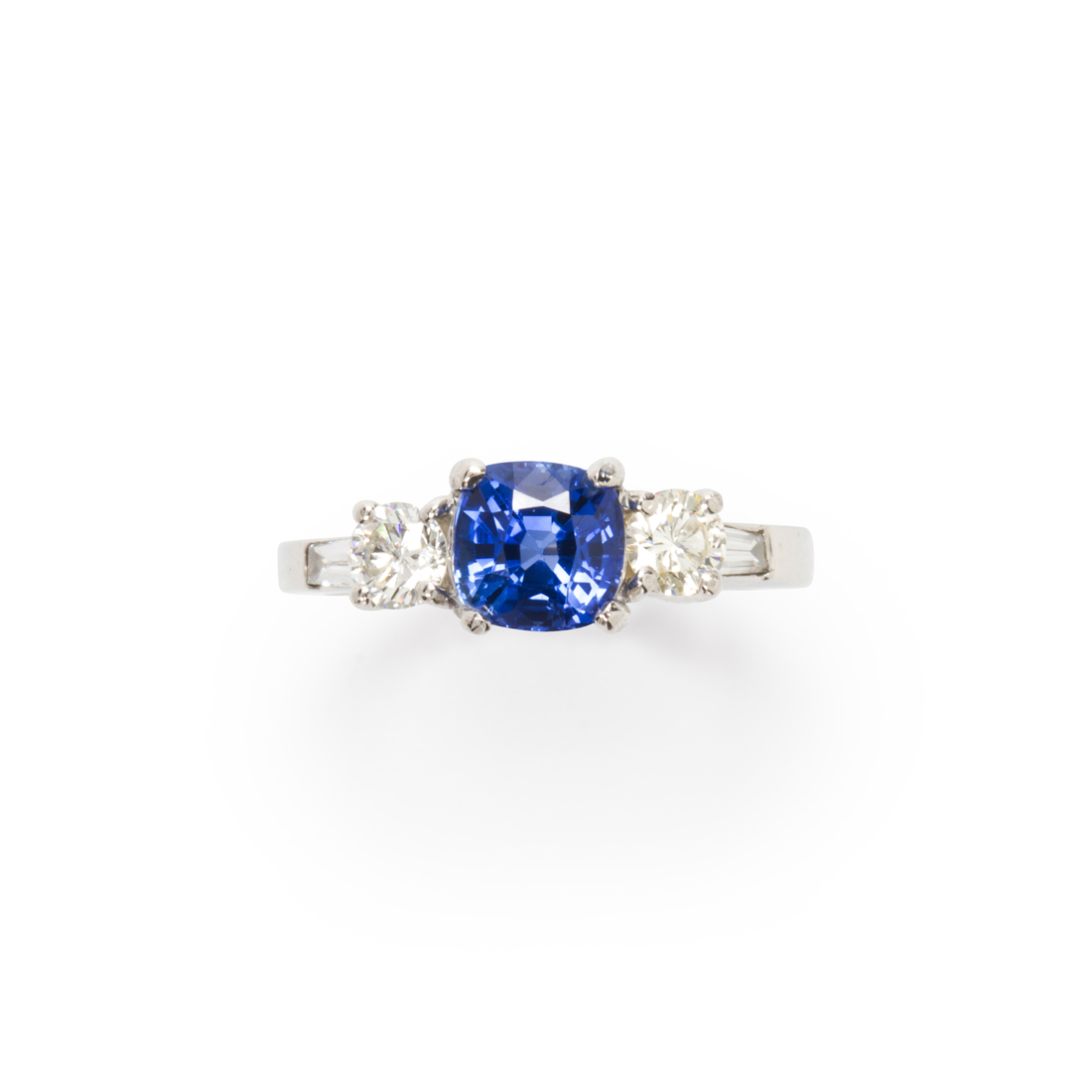 A SAPPHIRE DIAMOND AND PLATINUM 3a183b