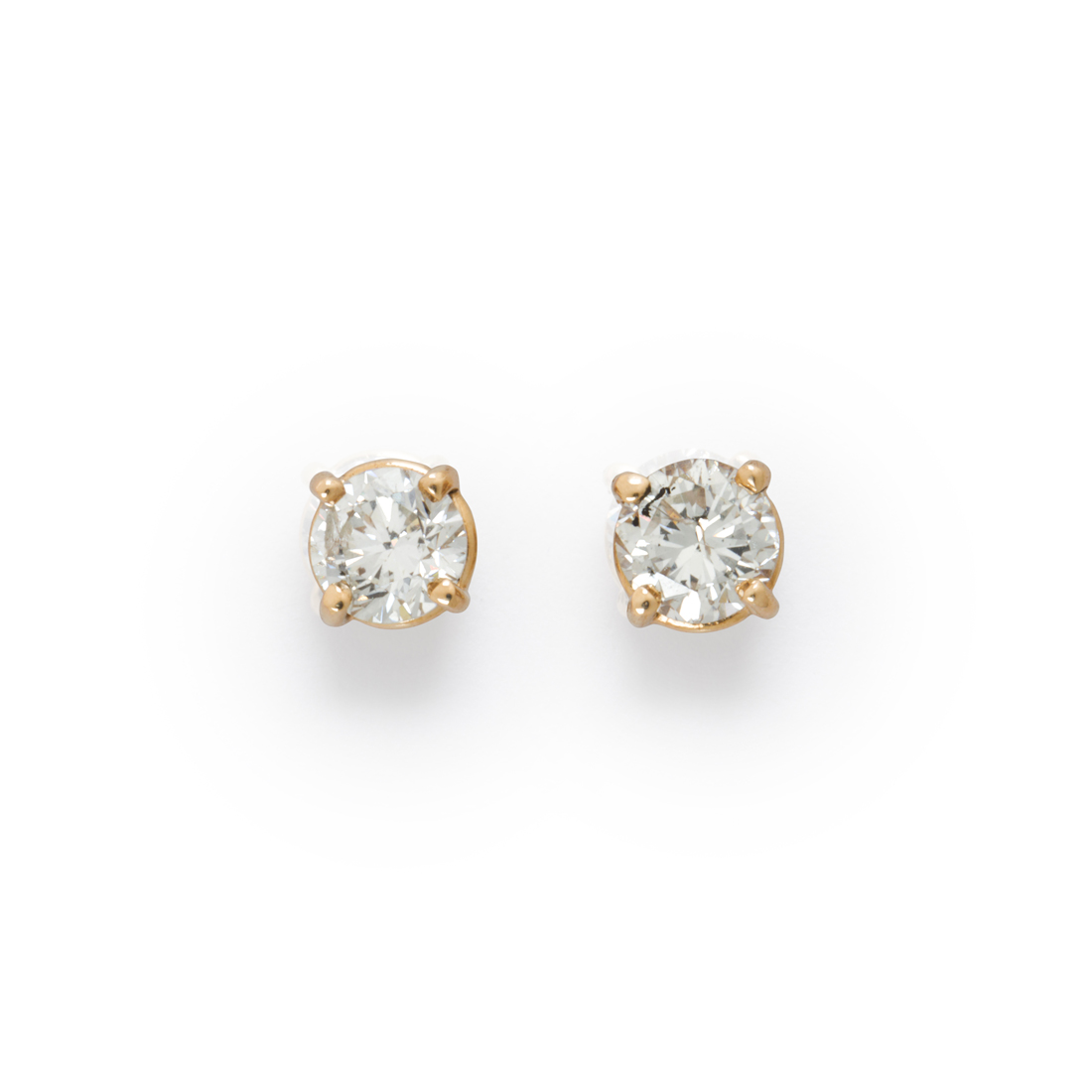 A PAIR OF DIAMOND AND FOURTEEN