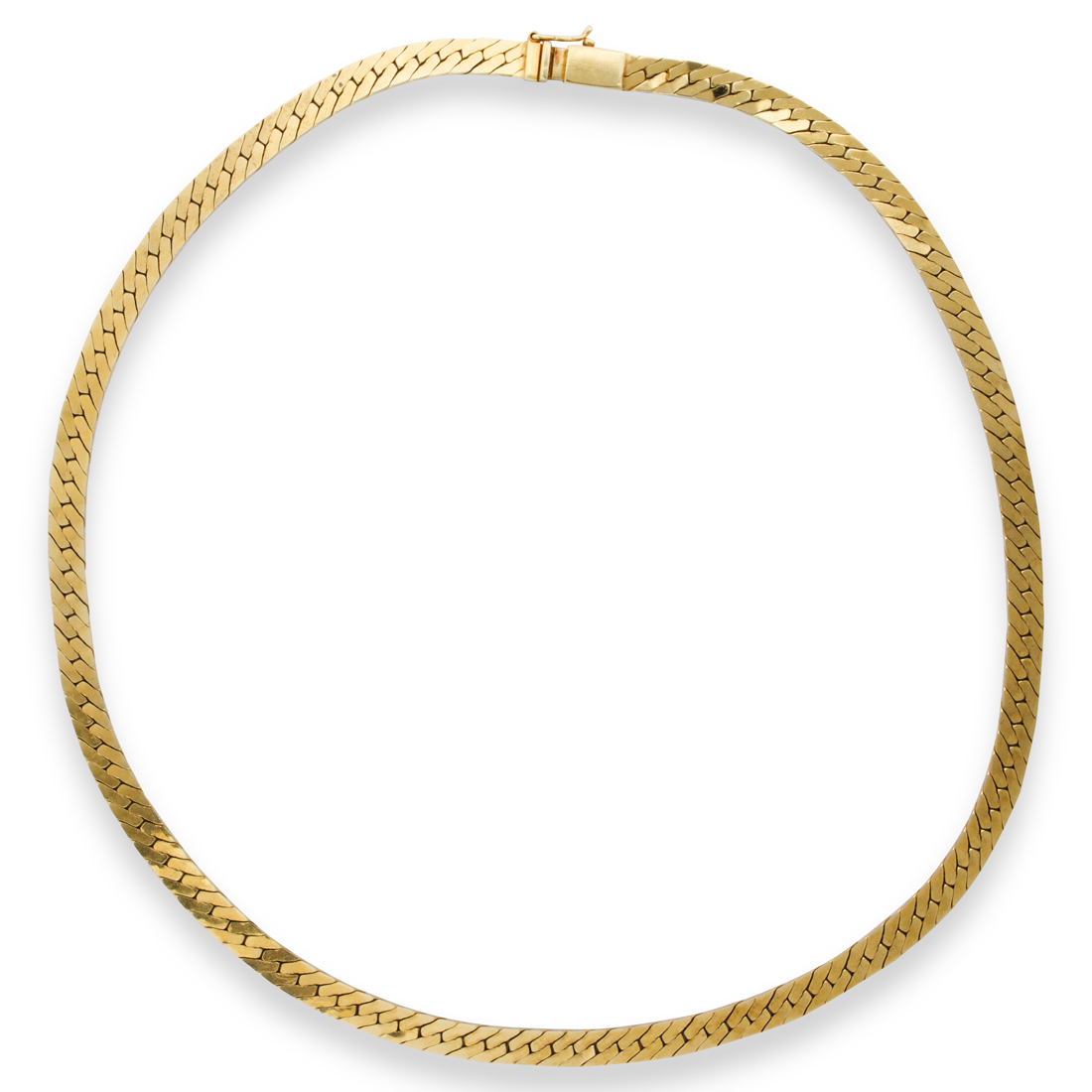 A FOURTEEN KARAT GOLD NECKLACE