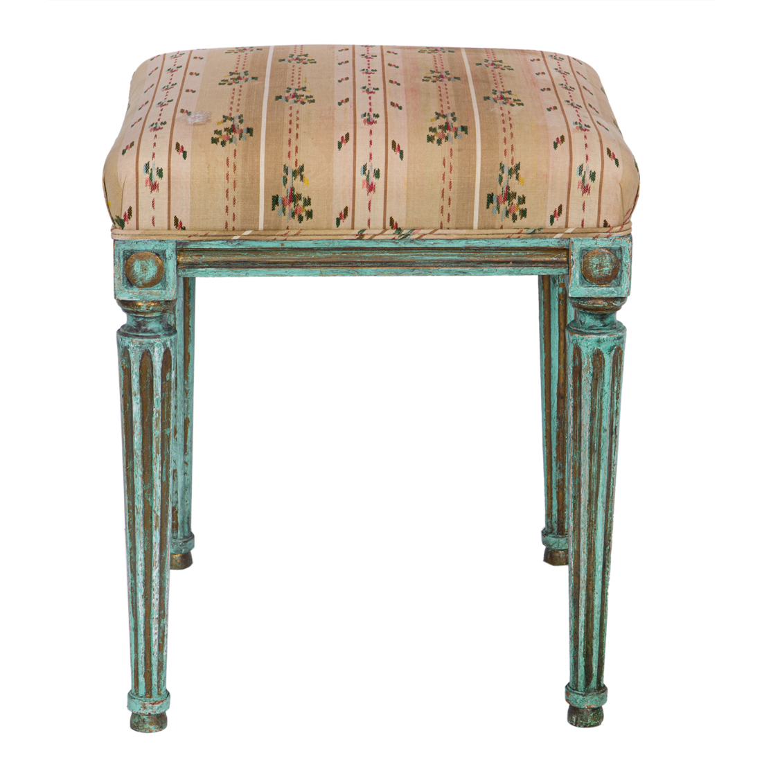 A LOUIS XVI POLYCHROME DECORATED