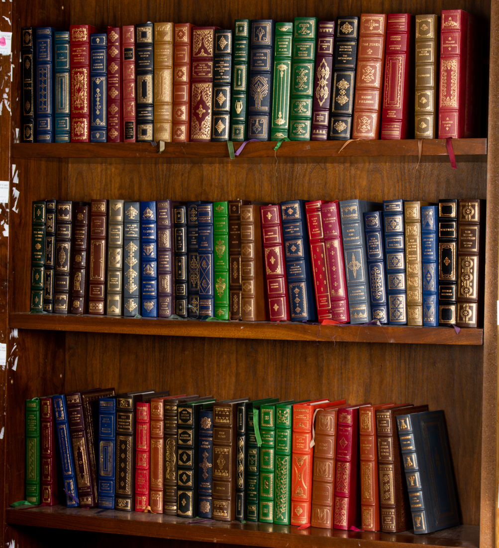 THREE SHELVES OF MOSTLY FRANKLIN MINT