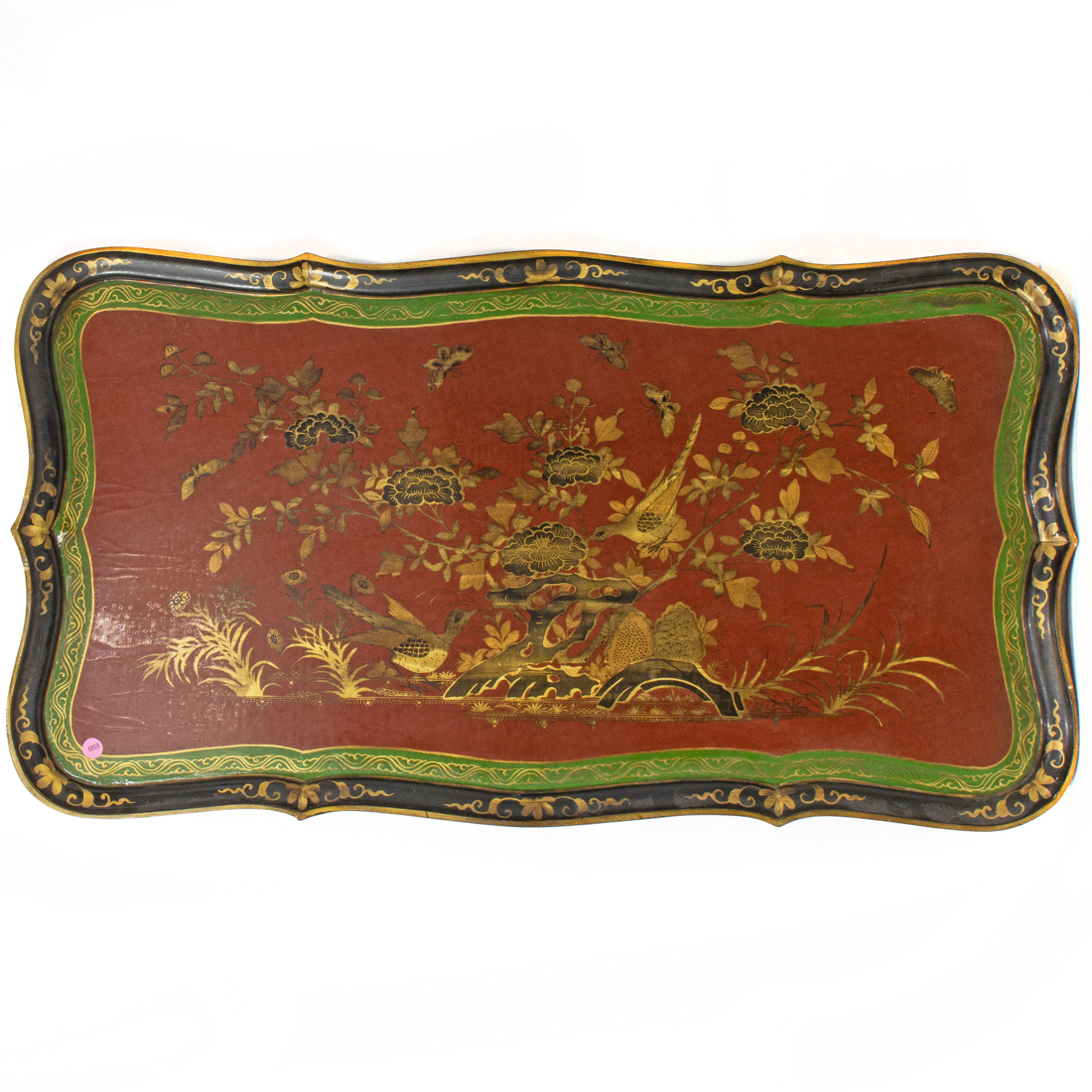 CHINOISERIE STYLE LACQUERED TRAY 3a1acf