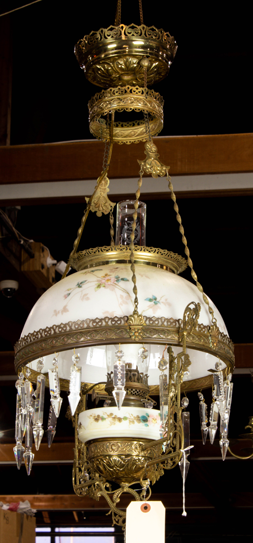 VICTORIAN GILT REPOUSSE METAL AND FLORAL