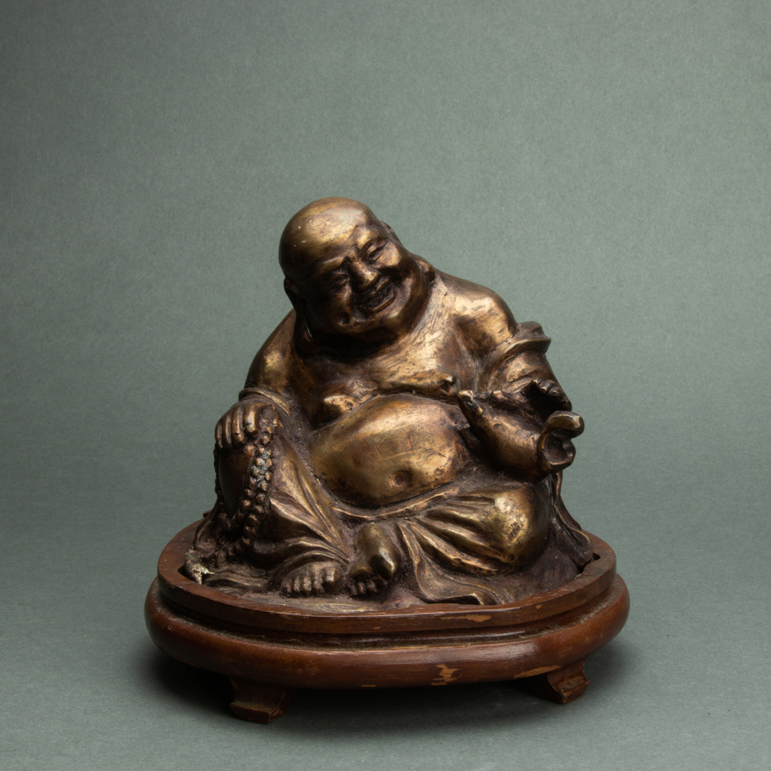 BRONZE FIGURE OF BUDAI Bronze figure 3a1b5c