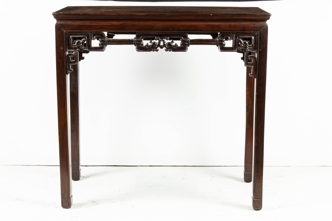 CHINESE HARDWOOD SIDE TABLE Chinese 3a1b9f