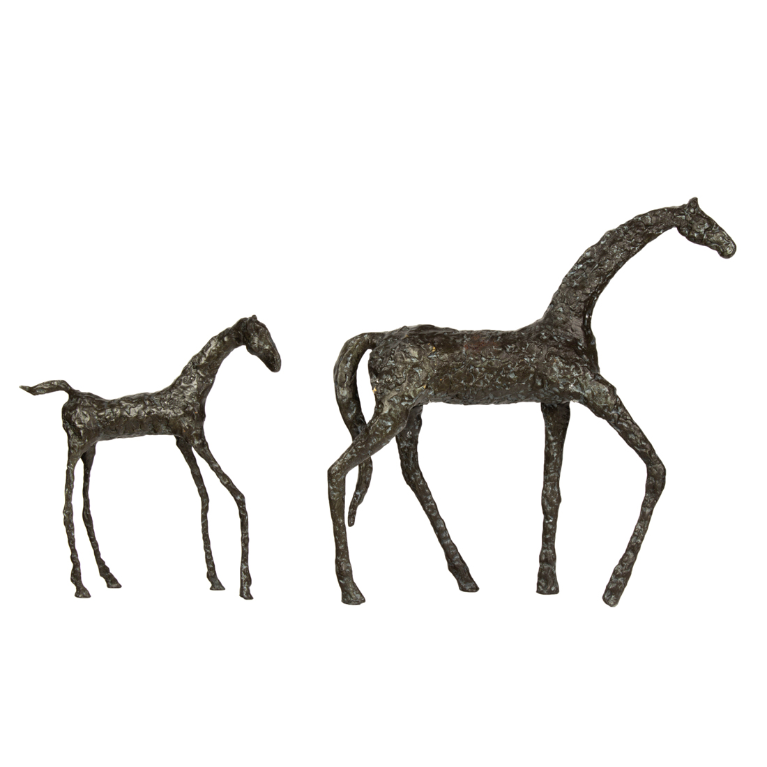 MODERN, FIGURES OF HORSE AND COLT