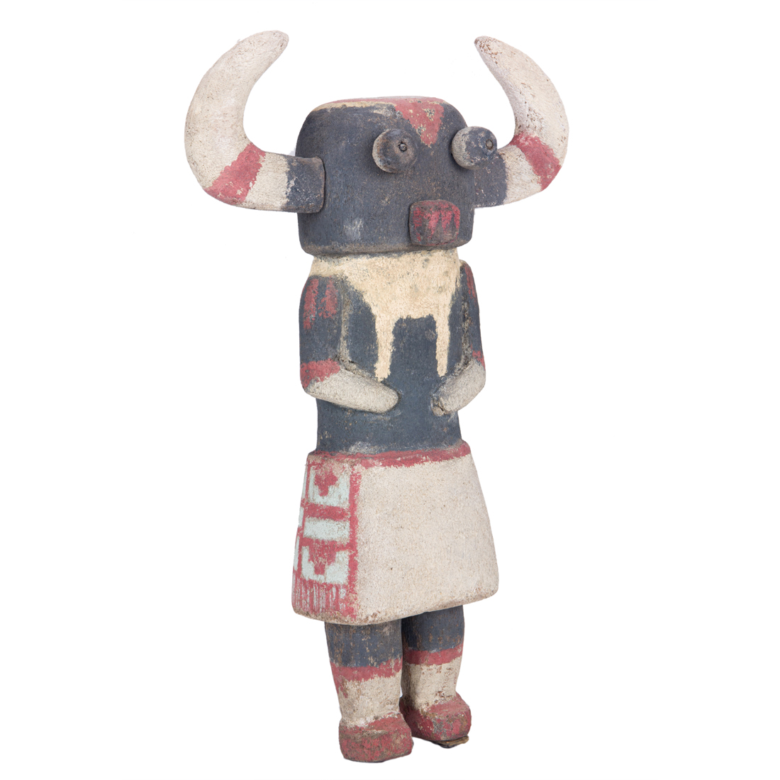 AN IMPORTANT HORNED OGRE KACHINA  3a1d48