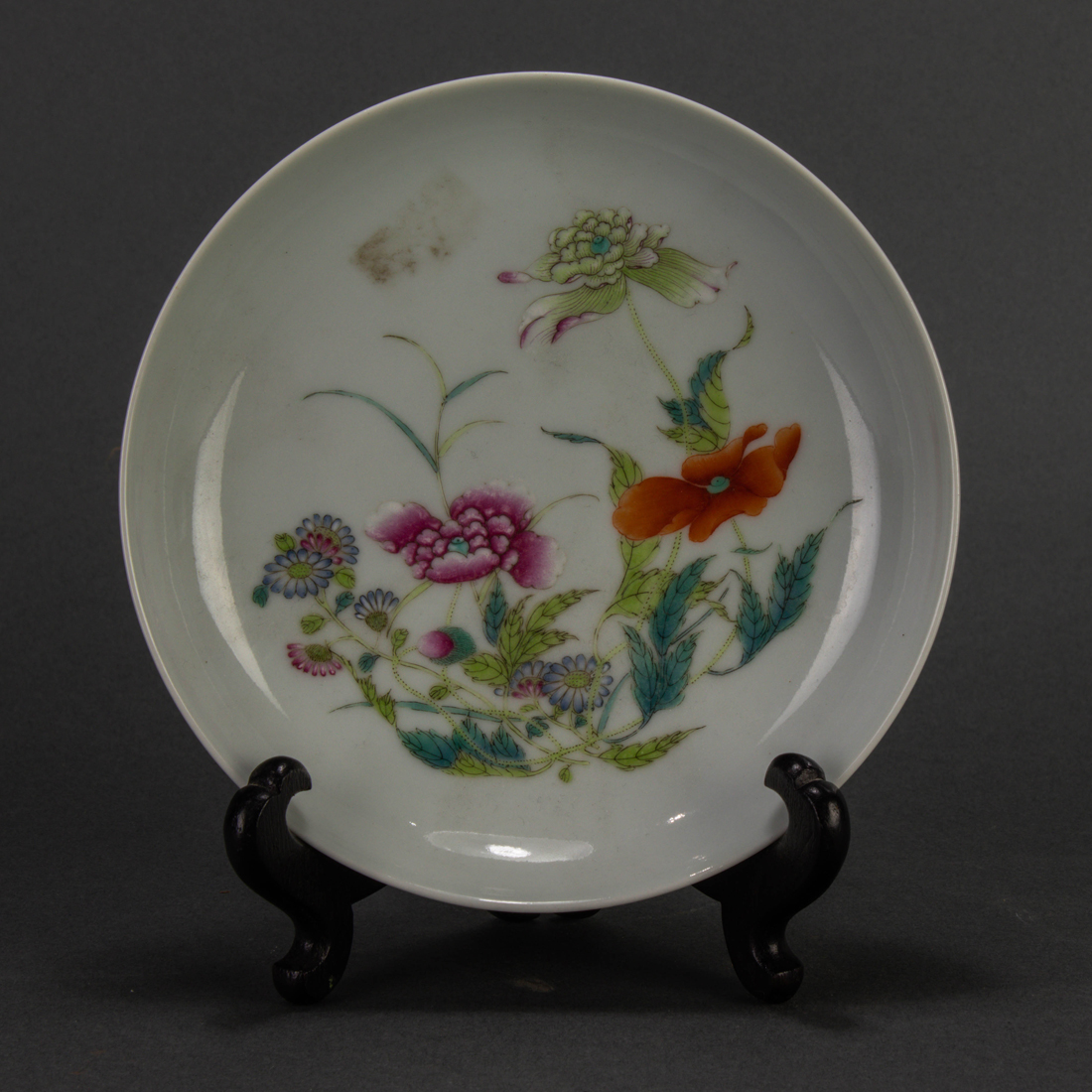 CHINESE FAMILLE ROSE DISH Chinese 3a1d7f