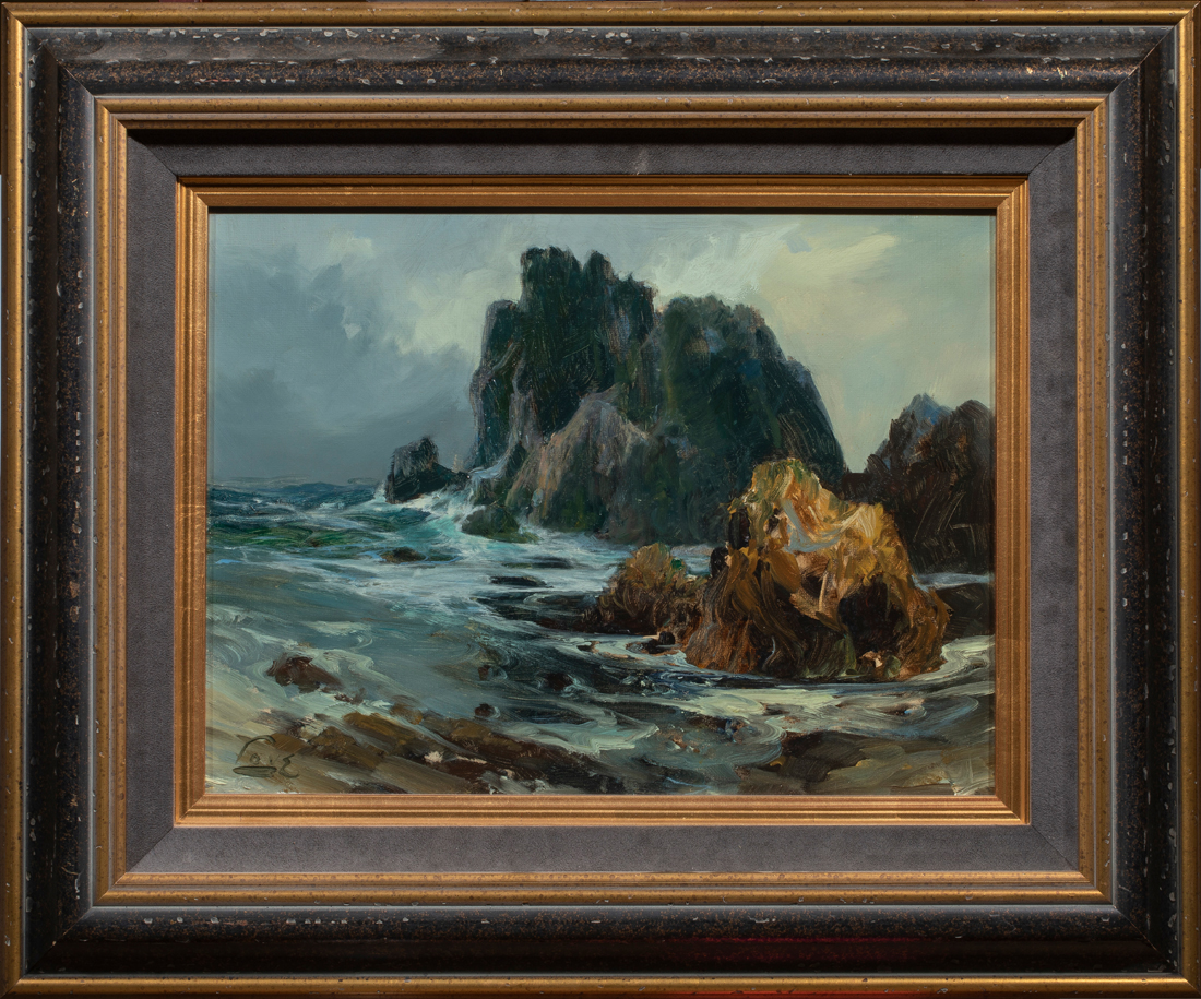 PAINTING ROCKY COAST American 3a1de2