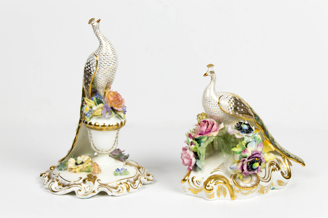 (LOT OF 2) ROYAL CROWN DERBY FLORAL