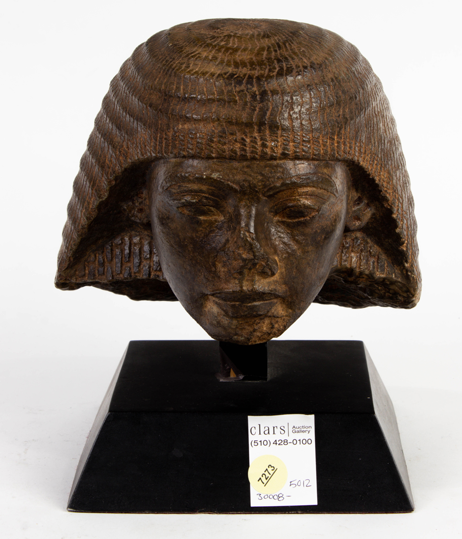 REPRODUCTION BRONZED HEAD OF RAMESSES