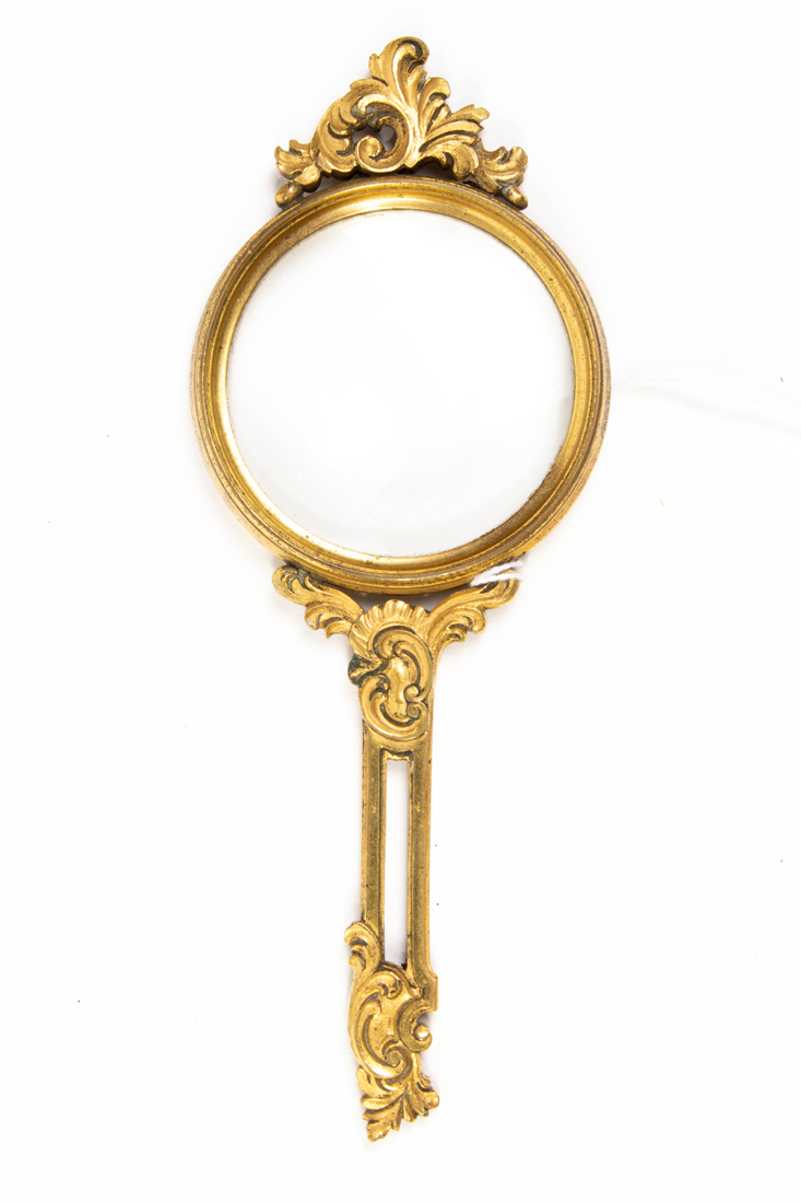 ROCOCO STYLE GILT BRONZE MAGNIFYING