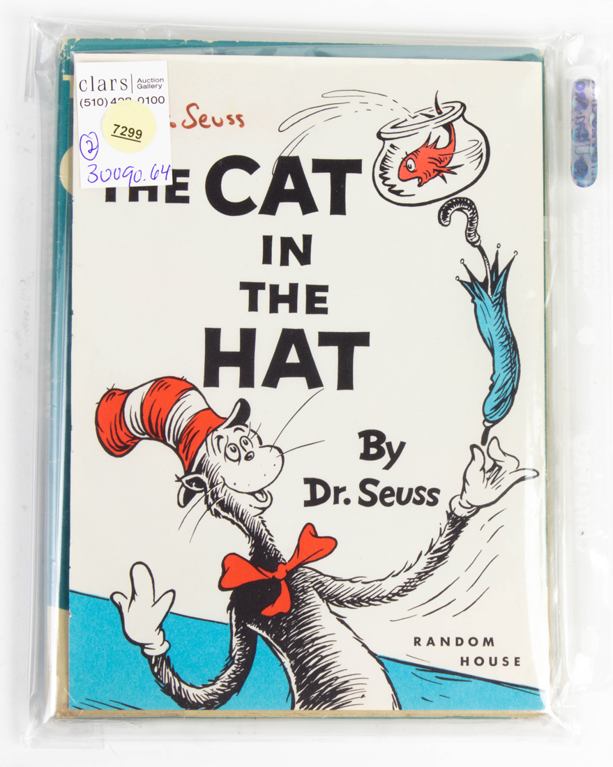 (LOT OF 2) DR SEUSS SIGNED ITEMS