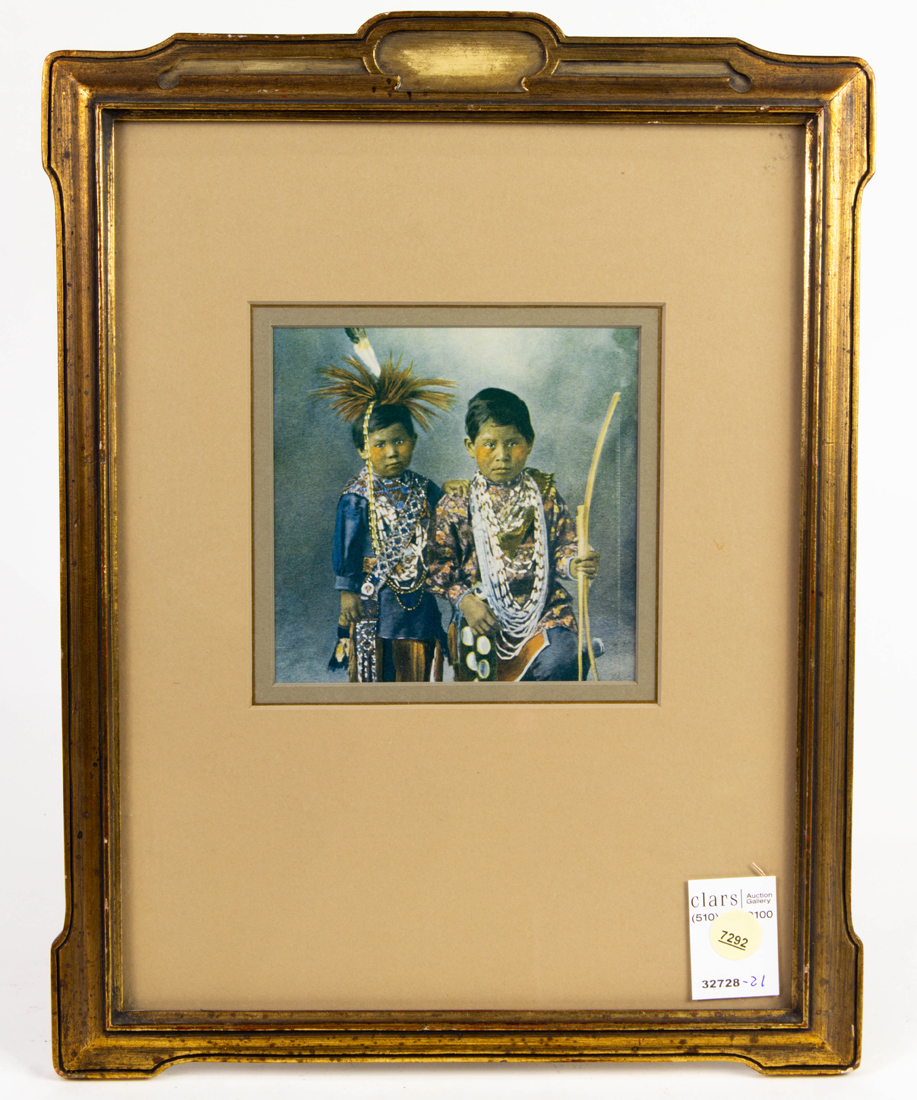 GILTWOOD EASEL PICTURE FRAME WITH COLORED