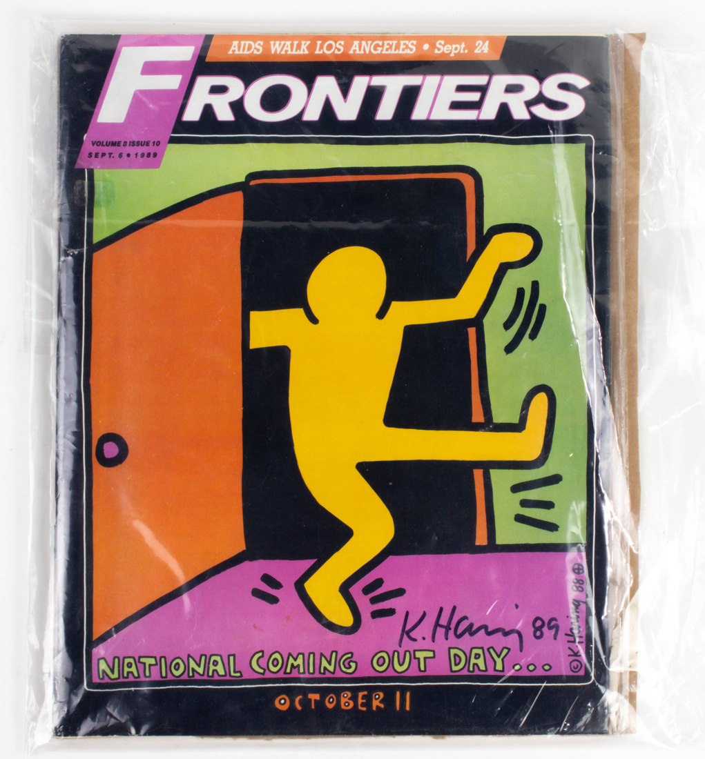 KEITH HARING SIGNED FRONTIERS MAGAZINE 3a1e8e