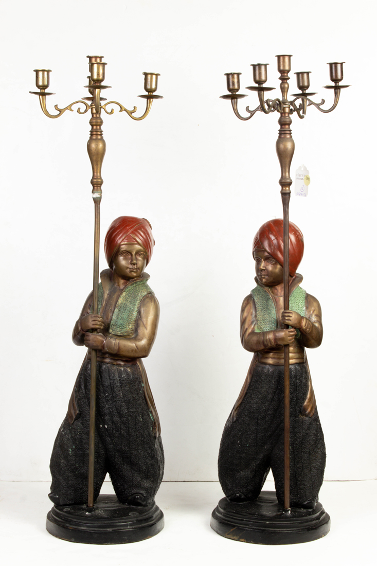 A PAIR OF PERSIAN FIGURAL FIVE