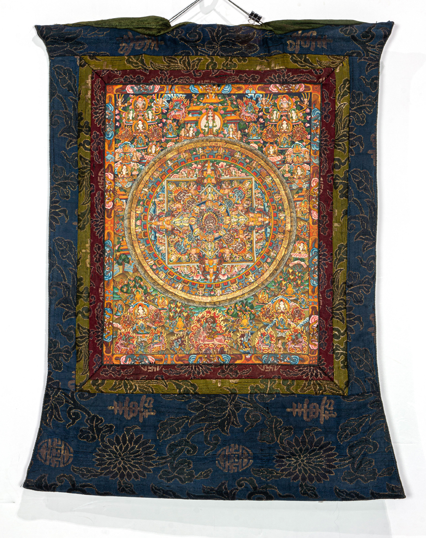 TIBETAN THANGKA MANDALA Tibetan