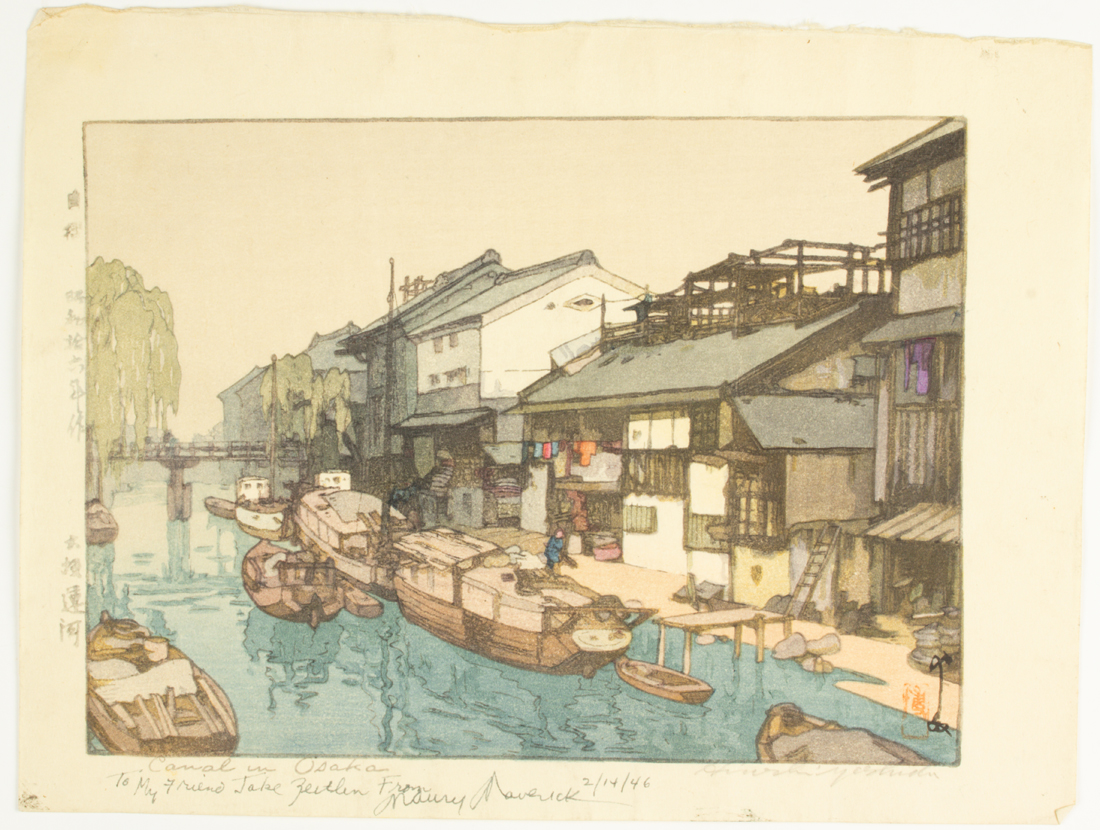 HIROSHI YOSHIDA CANAL IN OSAKA 3a1f13