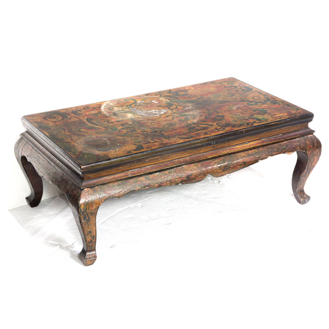 TIBETAN POLYCHROME LACQUERED LOW 3a1f26