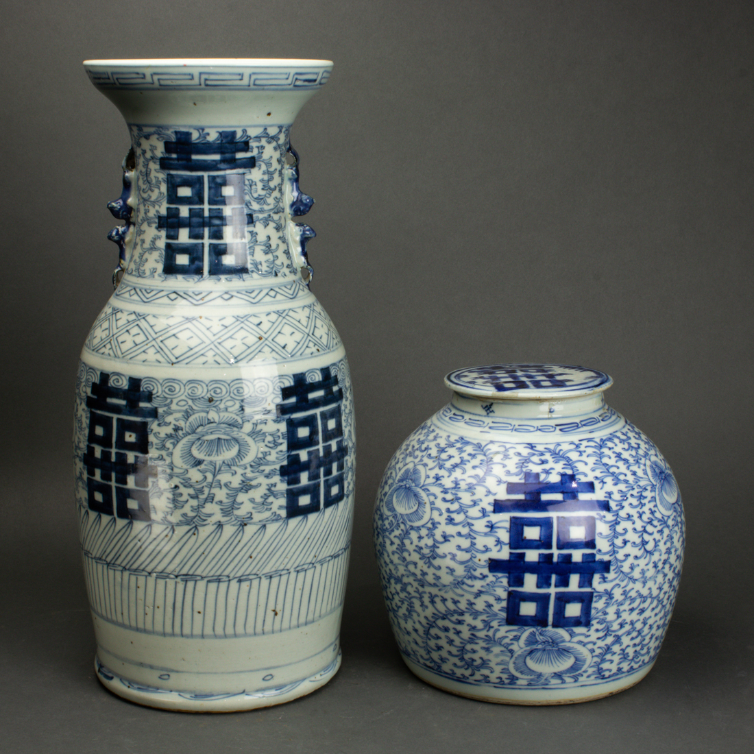  LOT OF 2 CHINESE BLUE AND WHITE 3a1f3b