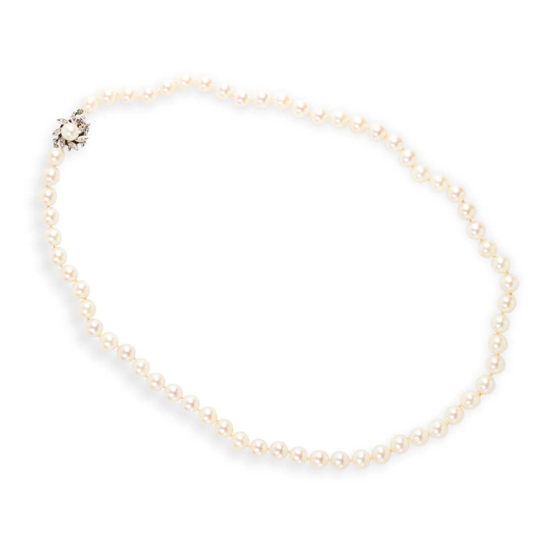 A CULTURED PEARL, DIAMOND FOURTEEN