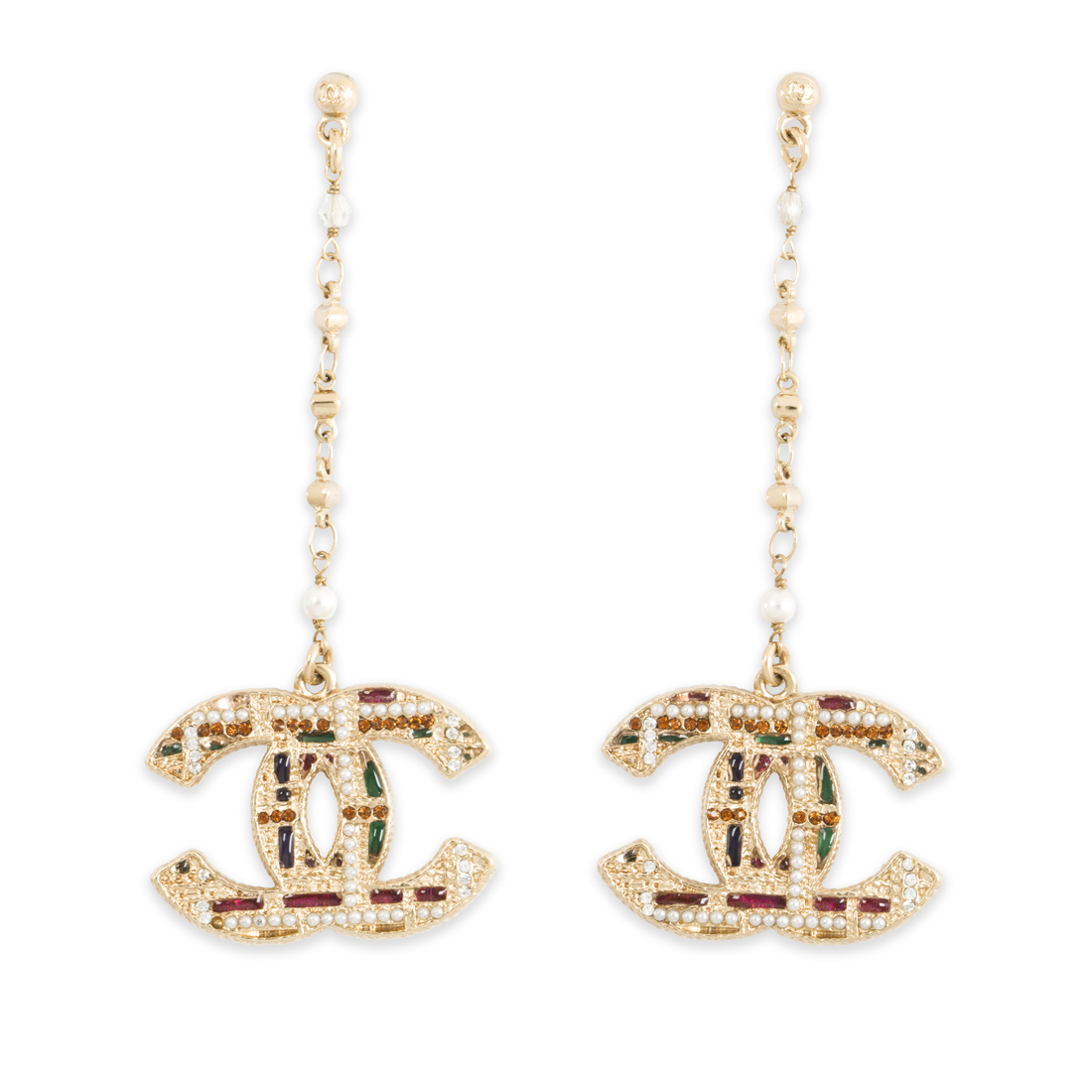 A PAIR OF PENDANT EARRINGS, CHANEL