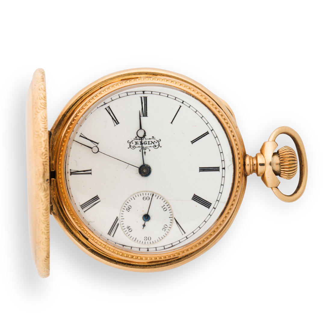 A FOURTEEN KARAT GOLD POCKET WATCH  3a1fd6