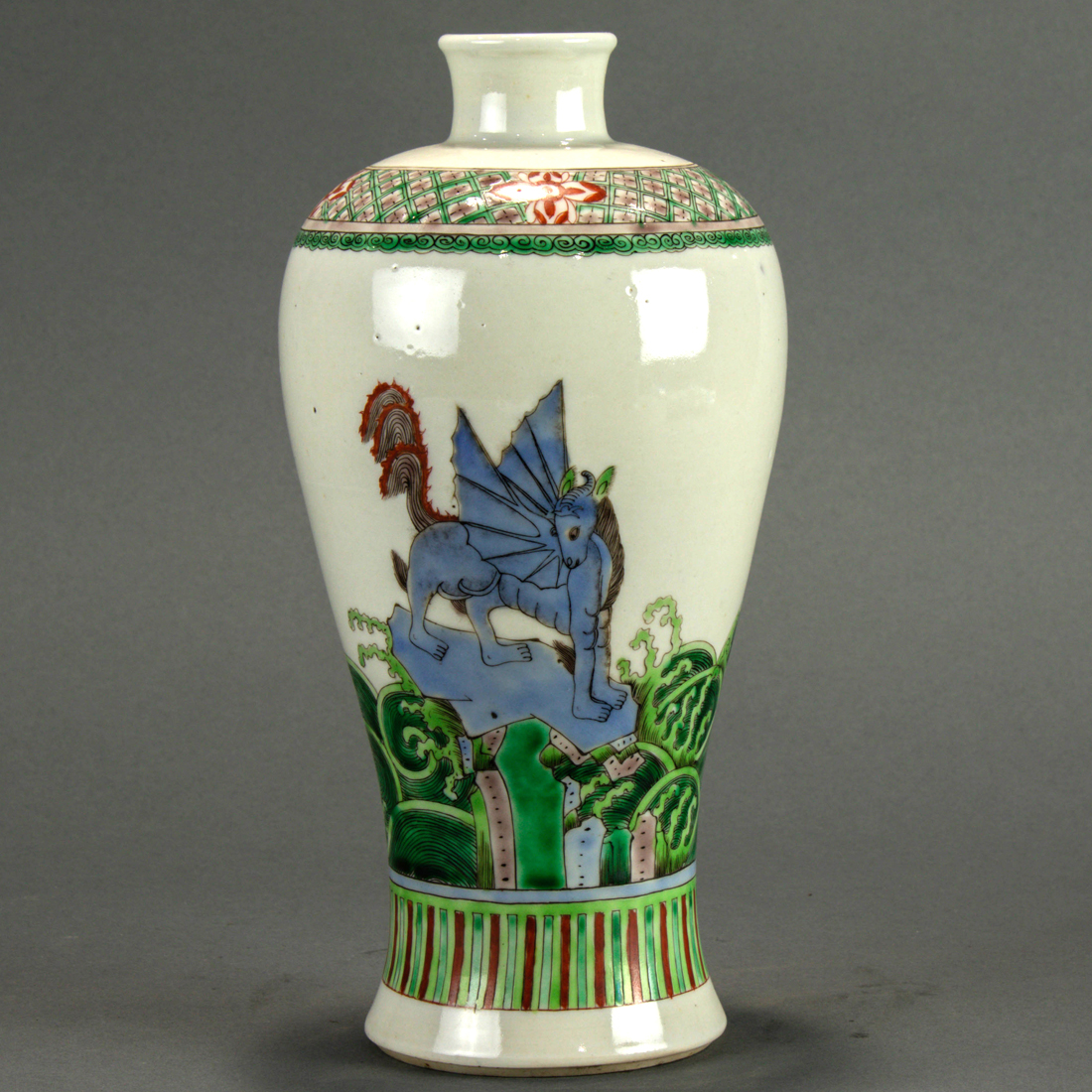 CHINESE FAMILLE VERTE VASE Chinese 3a21e5