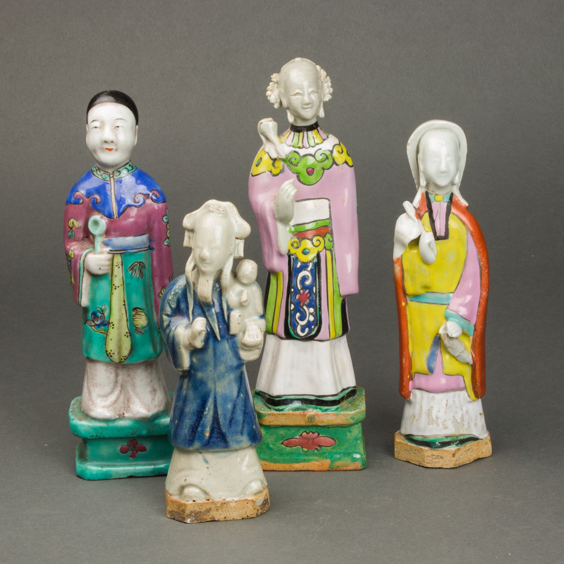 (LOT OF 4) CHINESE PORCELAIN FIGURES