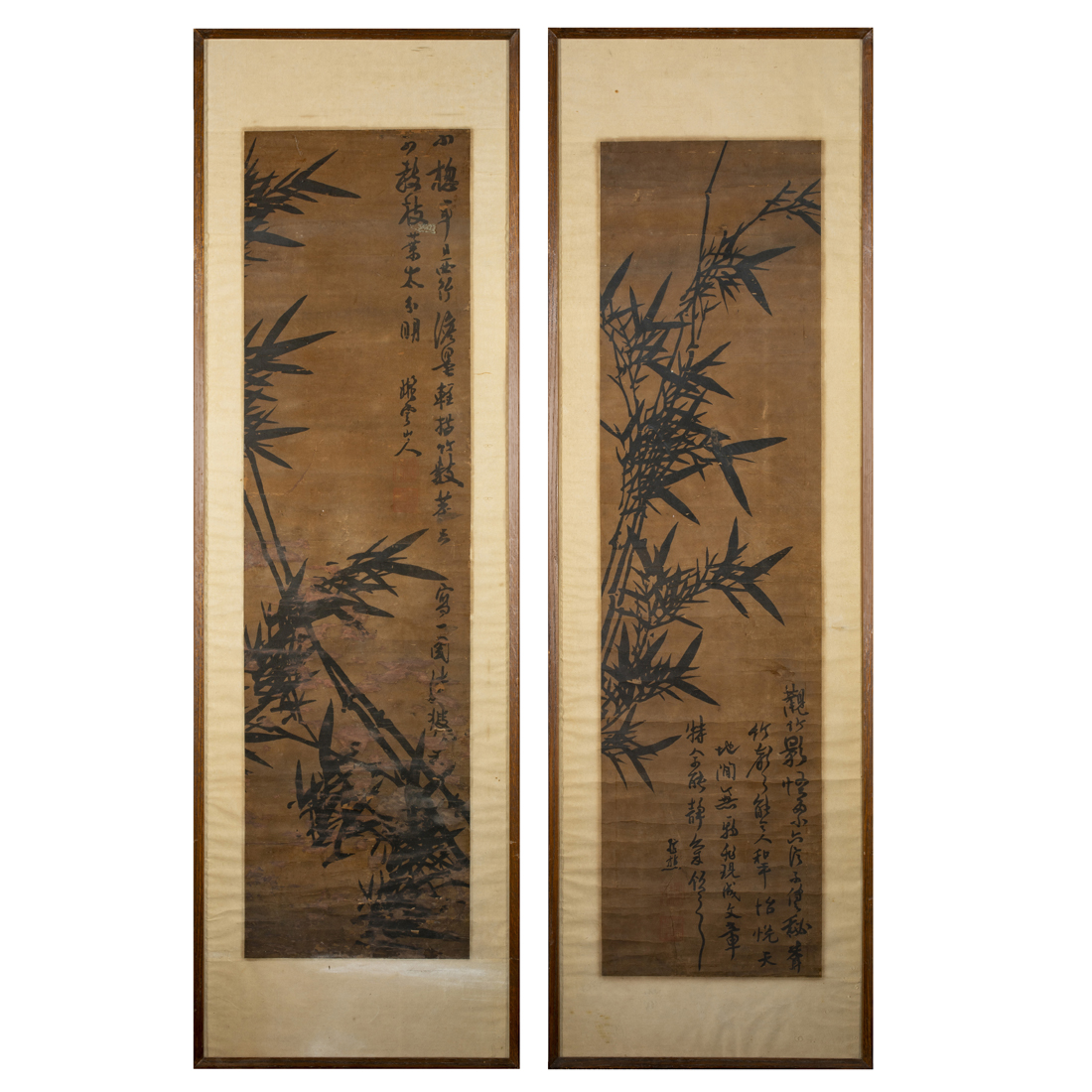  LOT OF 2 CHINESE SCHOOL BAMBOO 3a2246