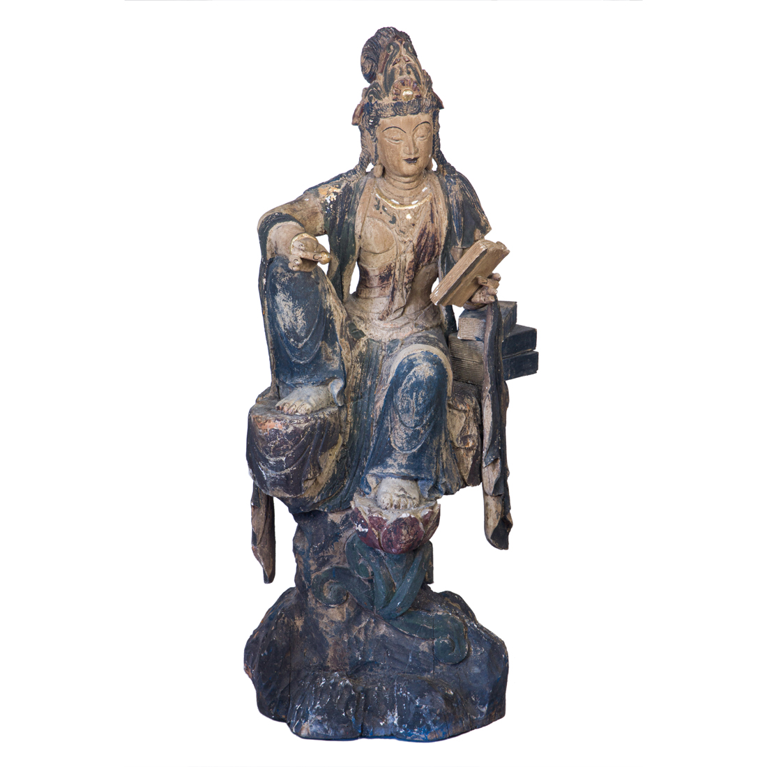 CHINESE WOOD CARVED FIGURE OF A 3a2247