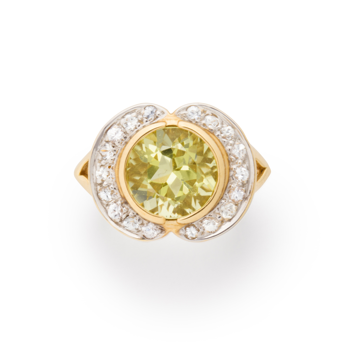 A CITRINE WHITE SAPPHIRE AND FOURTEEN 3a2288