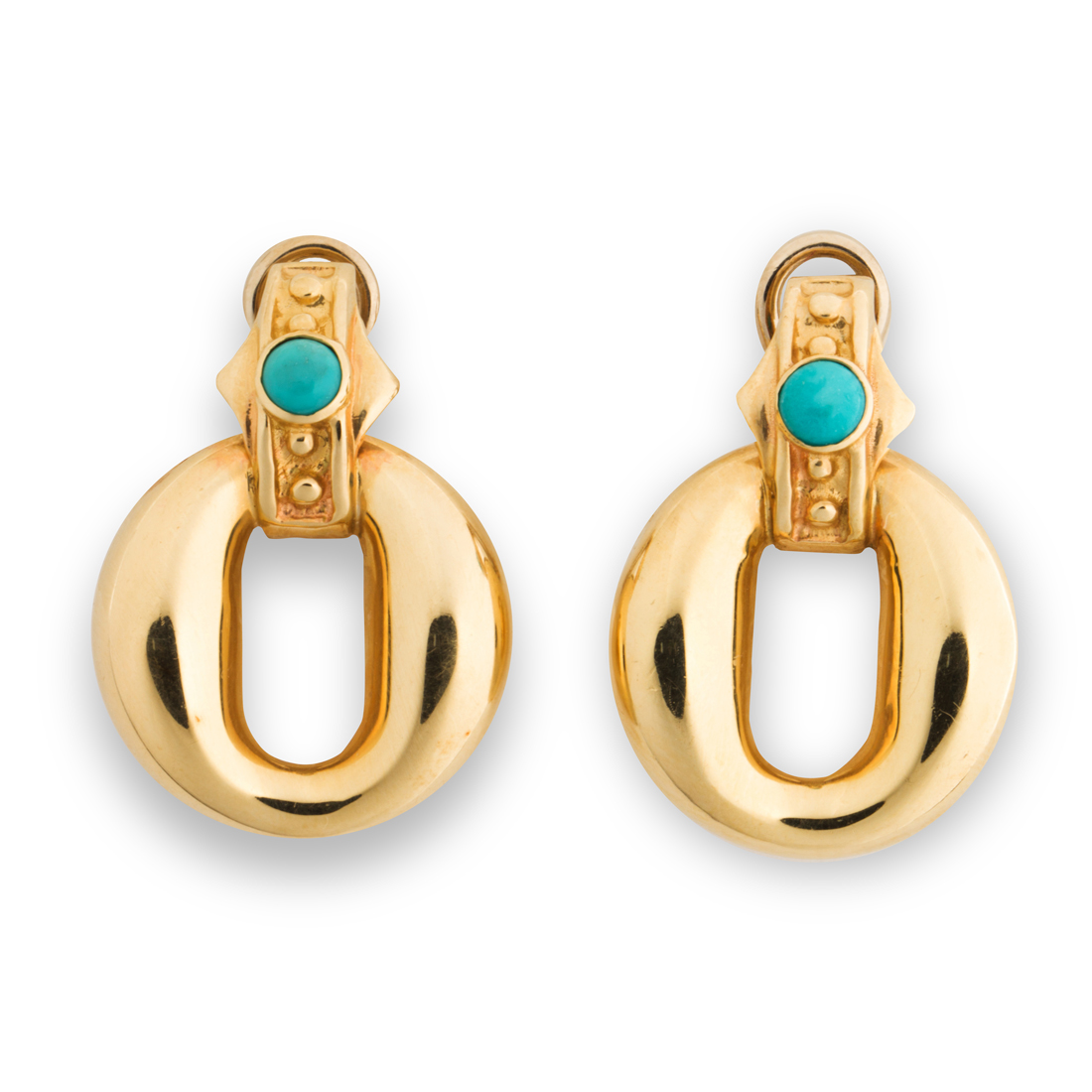 A PAIR OF TURQUOISE AND FOURTEEN 3a22ad