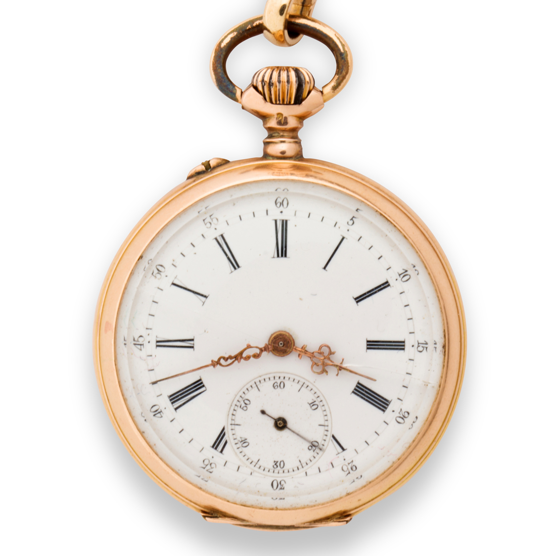 A FOURTEEN KARAT GOLD POCKET WATCH 3a22ca