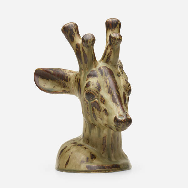 Axel Salto Deer c 1980 glazed 39fc31