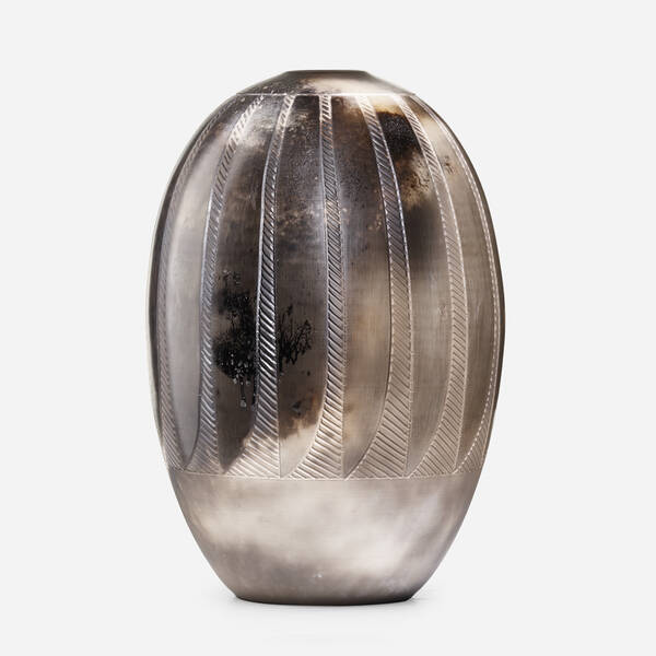 Nancee Meeker. Vase. c. 1975, sawdust-fired,