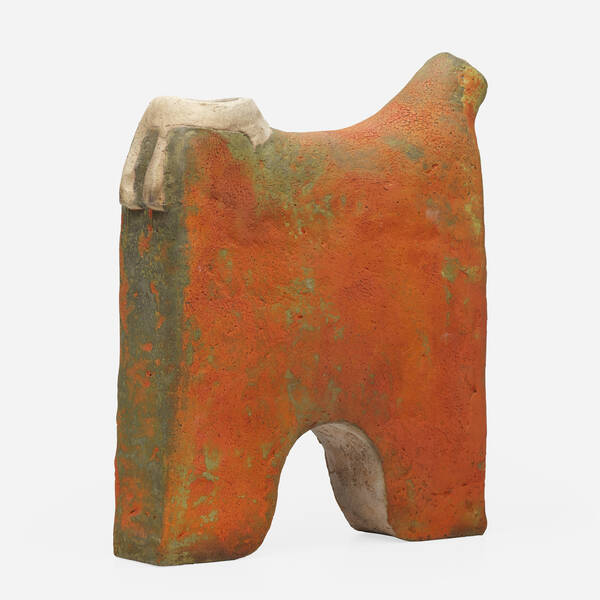 Rick Dillingham. Gas Can. 1975, raku-fired