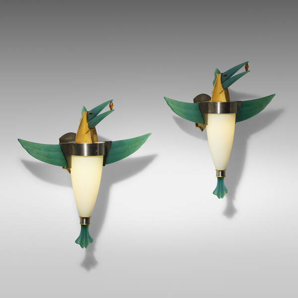 Dan Dailey Birds with Topaz sconces  39fcab