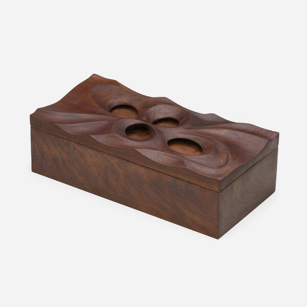 James Martin. Lidded box. carved