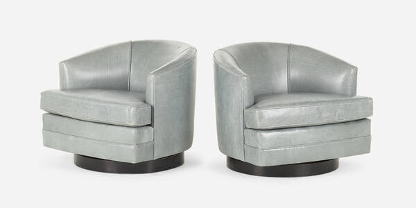 Contemporary. Lounge chairs, pair.