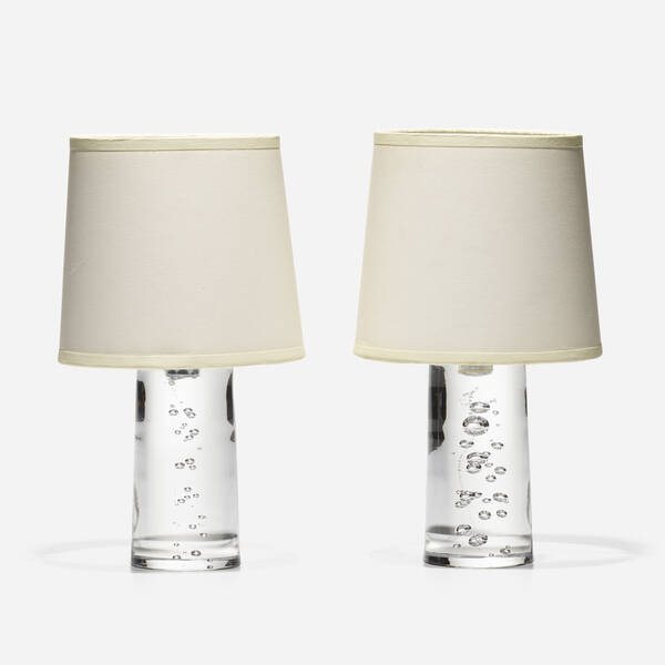 Daum Lynx table lamps pair c  39fd87