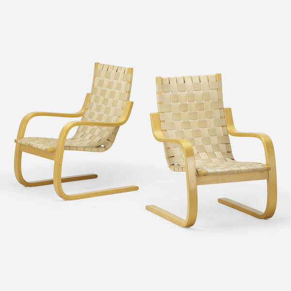 Alvar Aalto. Cantilevered chairs