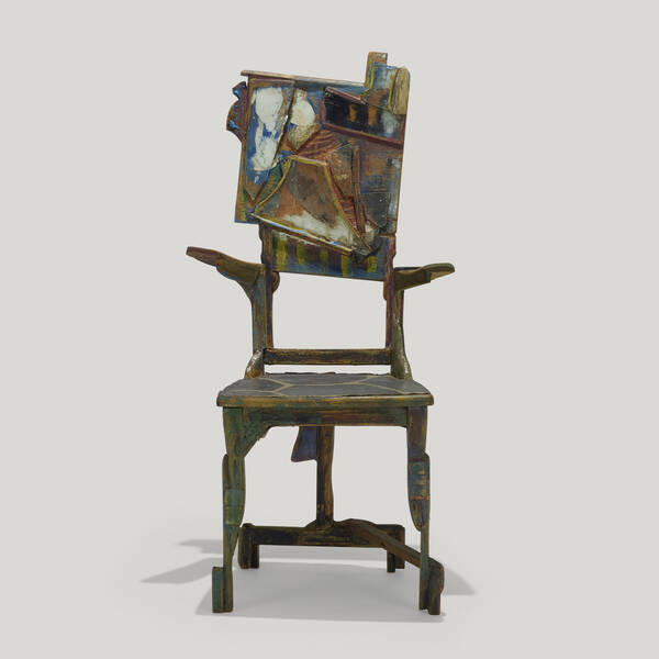Smokey Tunis. Chair. c. 1969, painted