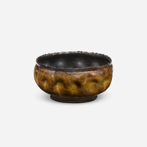 George E. Ohr. Bowl. 1895-96, glazed