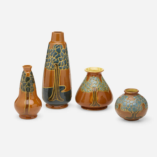 Avon Pottery. Collection of four vases.