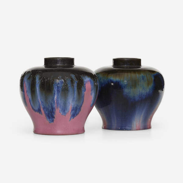 Fulper Pottery Vases set of two  39fe92
