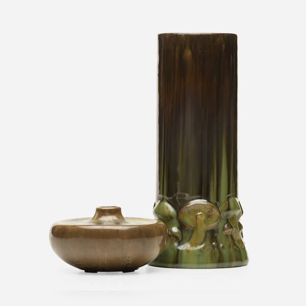 Fulper Pottery. Vases, set of two.