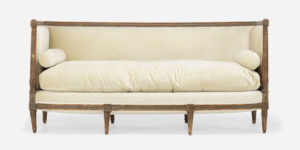 Louis XVI Style Sofa carved walnut  39febf